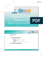Practical Iot With Raspberry Pi: Module2. Introduction To Python Language