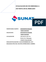 Informe de evaluación de inmueble residencial en Puerto Maldonado