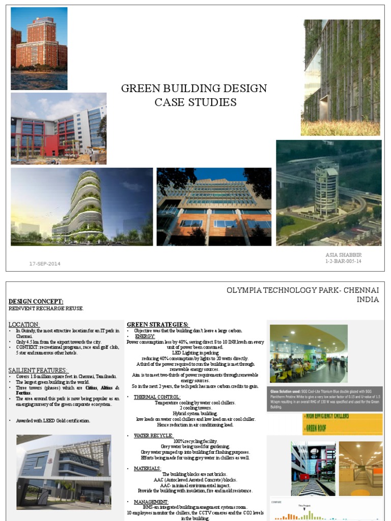Green Building Design Case Studies | PDF | Green Building | Economic ...