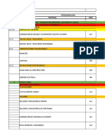 Diagrama de Gant Vivienda 2 Pisos