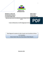 Rapport Final Etude Diagnostic Des Systemes de Culture Du Morne Des Commissaires PDF