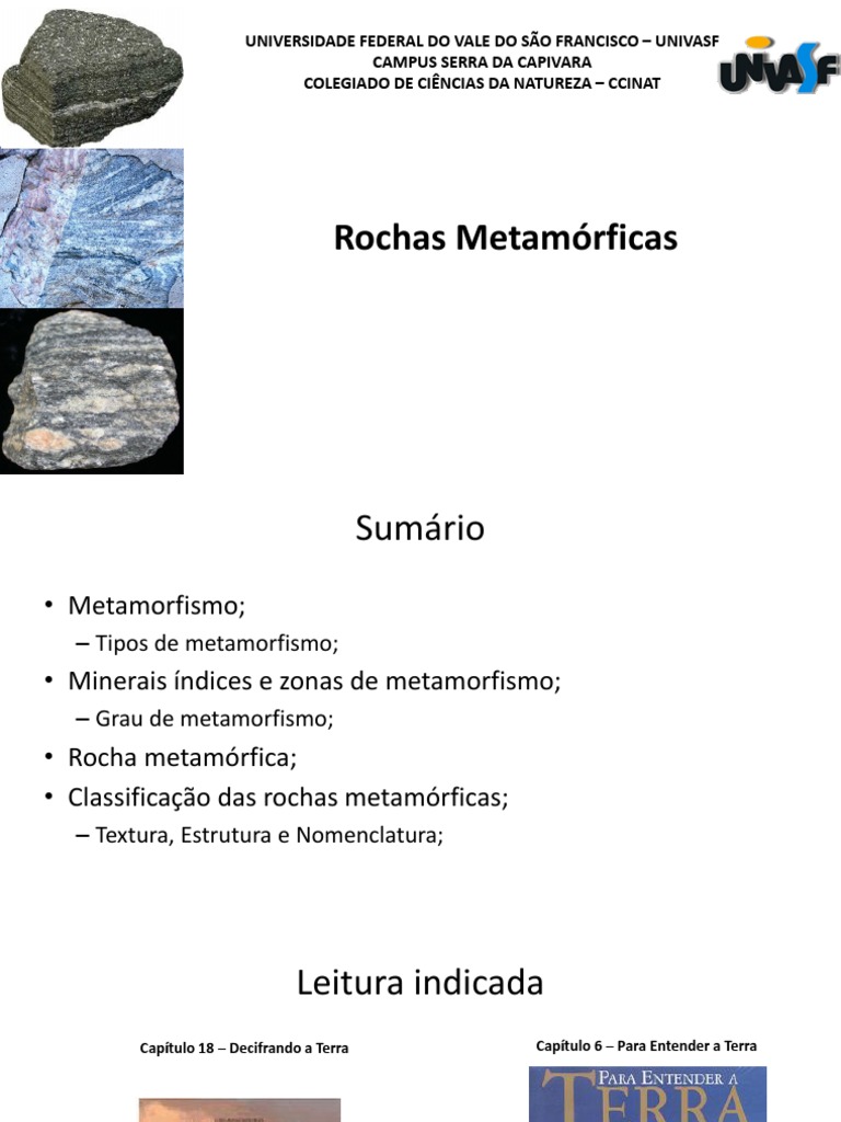 Lista De Tipos De Rochas Metamorficas Rochas: Tipos E Características