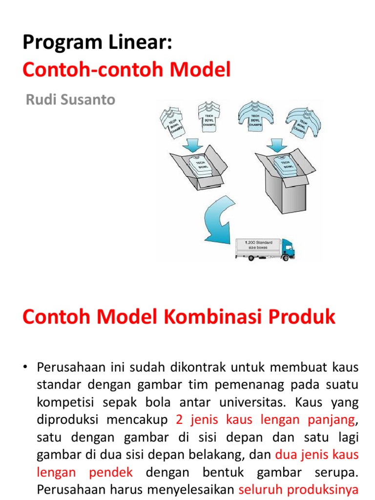Contoh Soal Program Linear Terapan | PDF