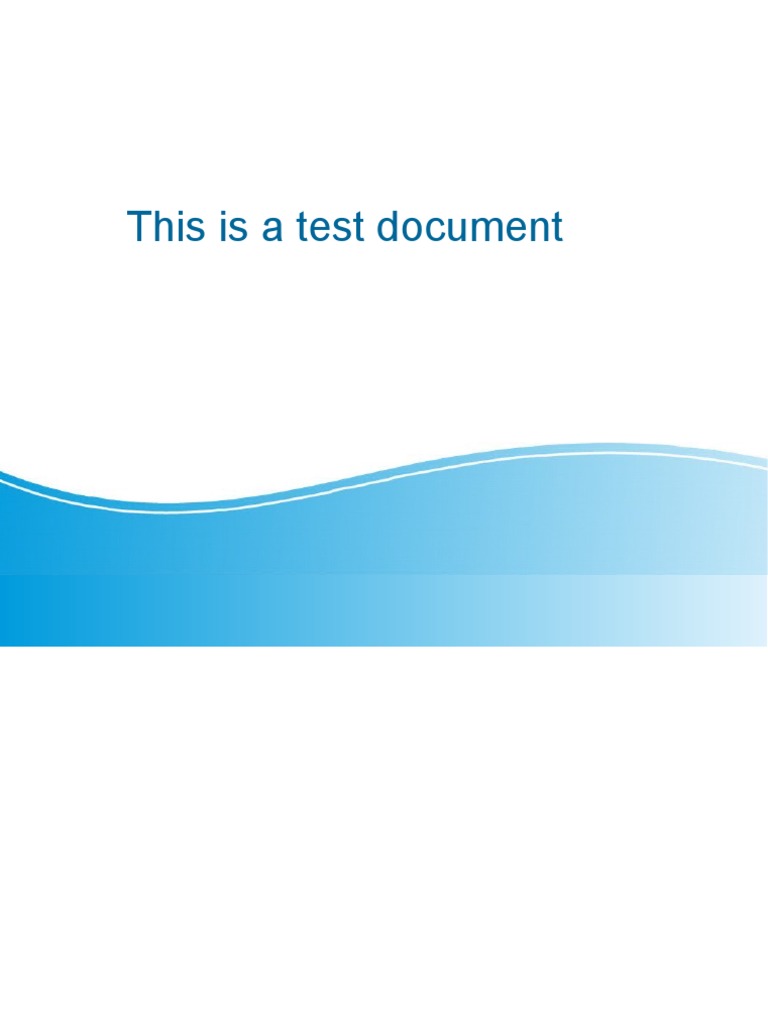 Test Presentation | PDF