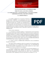 Denuncia Ante La Comunidad Unilibrista y Opinion Pública