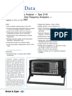 Product Data: Real-Time Frequency Analyzer - Type 2143 Dual Channel Real-Time Frequency Analyzers - Types 2144, 2148/7667