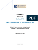 Unidad I - Tema 4 - Lectura 2 - EN EL LABORATORIO DE ELIZABETH LOFTUS PDF