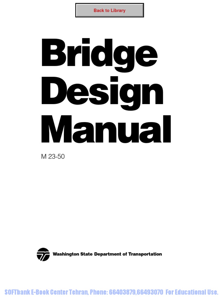 05Bridge Design Manual PDF PDF Specification (Technical Standard