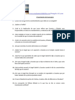 Cuestionario de Lucas 1 El Nacimiento Del Mensajero