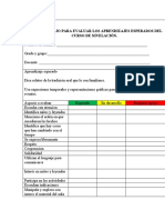 Lista de Cotejo