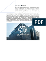 De qué trata el Banco Mundial