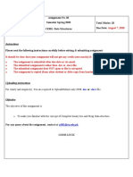 Assignment No. 03 Semester Spring 2020 CS301-Data Structures Total Marks: 20 Due Date