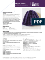 Pattern Arctic Beanie Knit