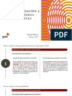 Diapositivas Subcapitalizacion y Transacciones Financieras - PWC 2020