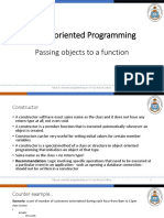 Object Oriented Programming: Passing Objects To A Function