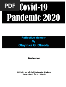 Covid-19 Memoir by OG