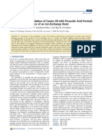 Cinética de la epoxidación del aceite de ricino con ácido peracético formado in situ en presencia de una resina de intercambio iónico