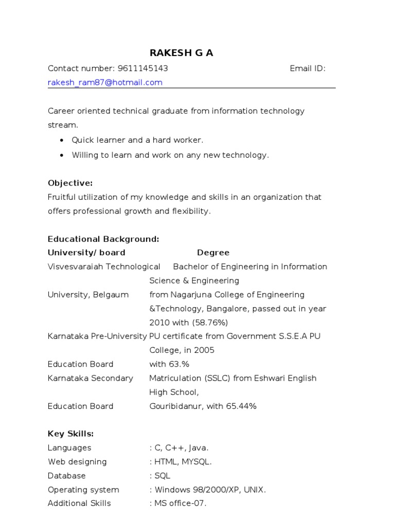 1 Resume | PDF | Computing | Software