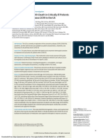 Factors Associated With Death in Critically Ill Patients With Coronavirus Disease 2019 in The US