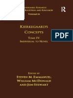 Kierkegaard S Concepts Tome IV Individual To Novel