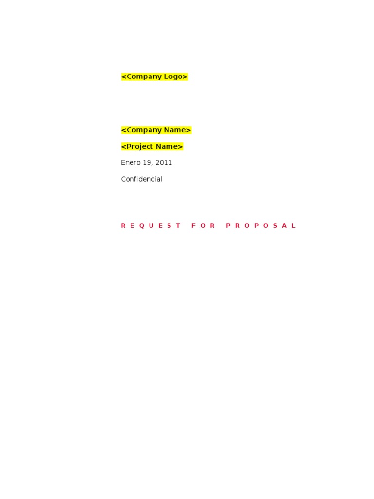 RFP for Security Assessment Services | PDF | Request For Proposal ...