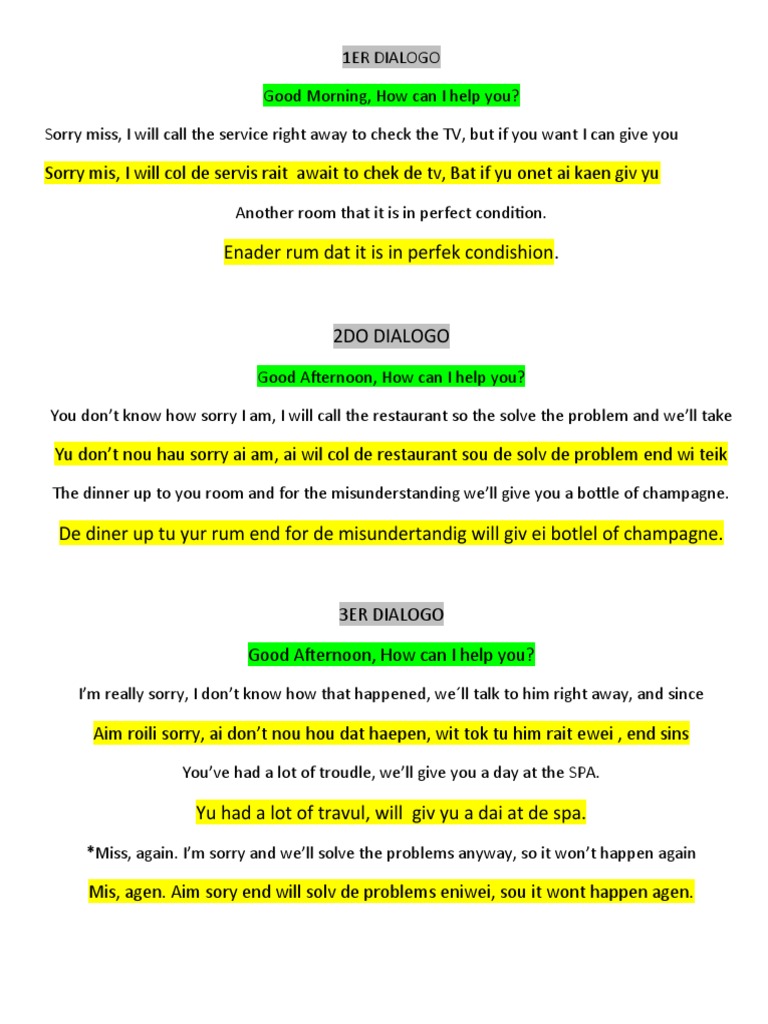 Customer Service Dialogue Examples | PDF | Self-Improvement