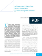 Los Derechos Humanos Laborales El Ius Cogens Laboral Canessa - Testo PDF