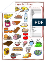 Food and Drinks Worksheet