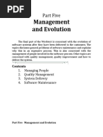 Management and Evolution: Part Five