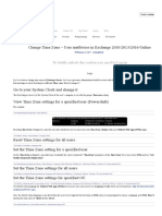 Change Time Zone - User Mailboxes in Exchange 2010 - 2013 - 2016 - Online - HeelpBook