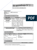 Título: El Texto Informativo: Propósitos Y Evidencias de Aprendizaje