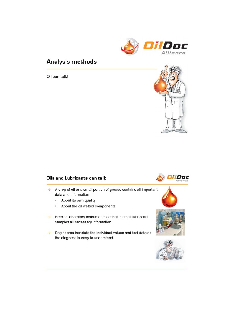 Oil Analysis Methods for Diagnostics | PDF | Lubricant | Filtration