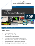 The Bernoulli's Equation: Lee Kong Chian Faculty of Engineering and Science