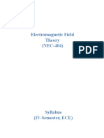 Electromagnetic Field Theory (NEC-404)