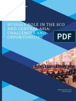 Russia'S Role in The Sco and Central Asia: Challenges and Opportunities