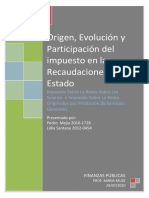 Origen y Evolución de Los Impuestos