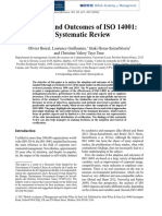 Adoption and Outcomes of ISO 14001 - A Systematic Review VER 22.01 20