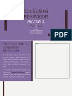 Consumer Behaviour: Review 1