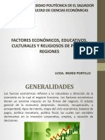 Clase 6 - Factores Económicos, Culturales, Religiosos de países y regiones