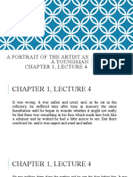 A Portrait of The Artist As A Youngman Chapter 1, Lecture 4: Muhammad Farooq ENG-504