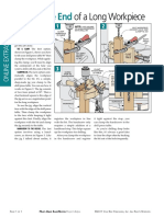 Drilling The End: of A Long Workpiece