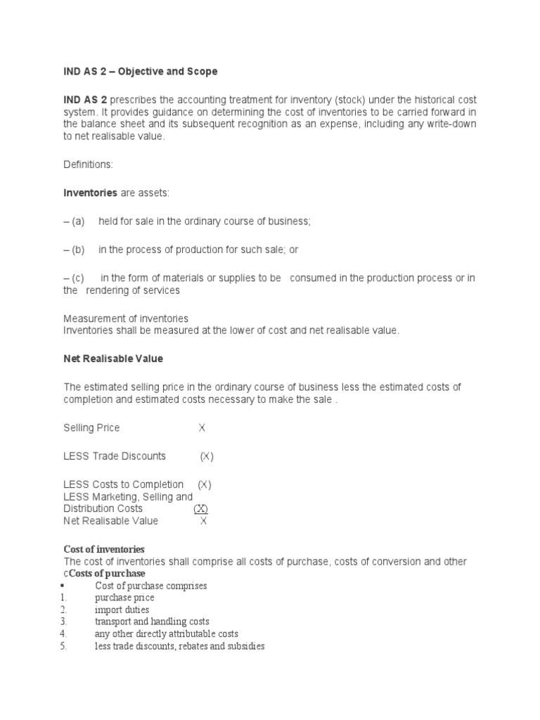 Ifrs Teachers Notes | PDF | Inventory | Value (Economics)