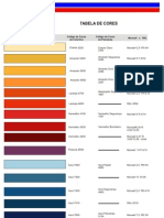 Tabela de CORES