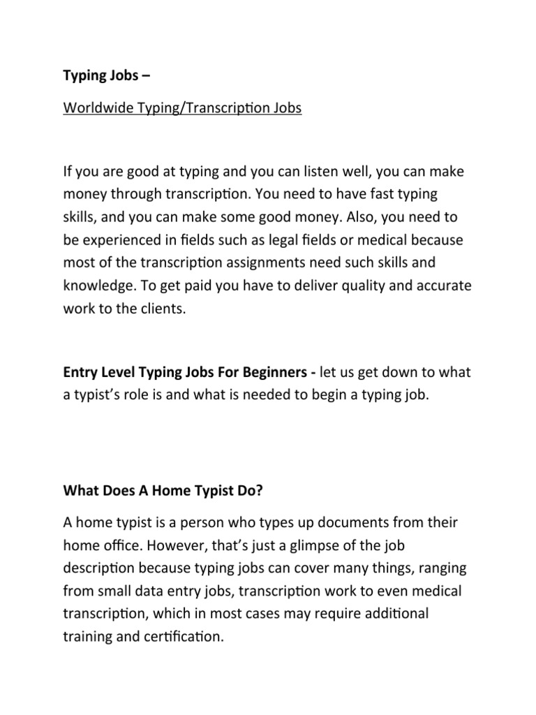 Typing Jobs PDF Computing Communication