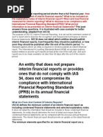 What Are Form and Content of Interim Reports?