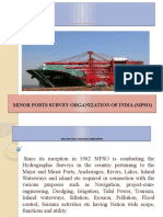 Minor Ports Survey Organization of India (Mpso) Minor Ports Survey Organization of India (Mpso)