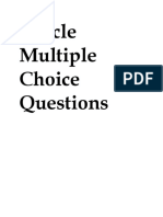 Oracle Multiple Choice Questions