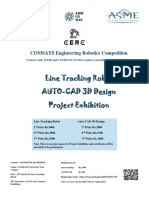 Line Tracking Robot AUTO-CAD 3D Design Project Exhibition: COMSATS Engineering Robotics Competition