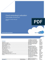 Cloud Computing in Education: Savings, Flexibility, and Choice For IT