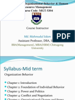 Course Title: Organizational Behavior & Human Resource Management Course Code: MGT-5304